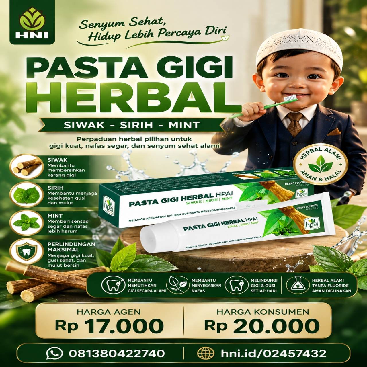 PASTA GIGI HERBAL SIWAK-SIRIH-MINT